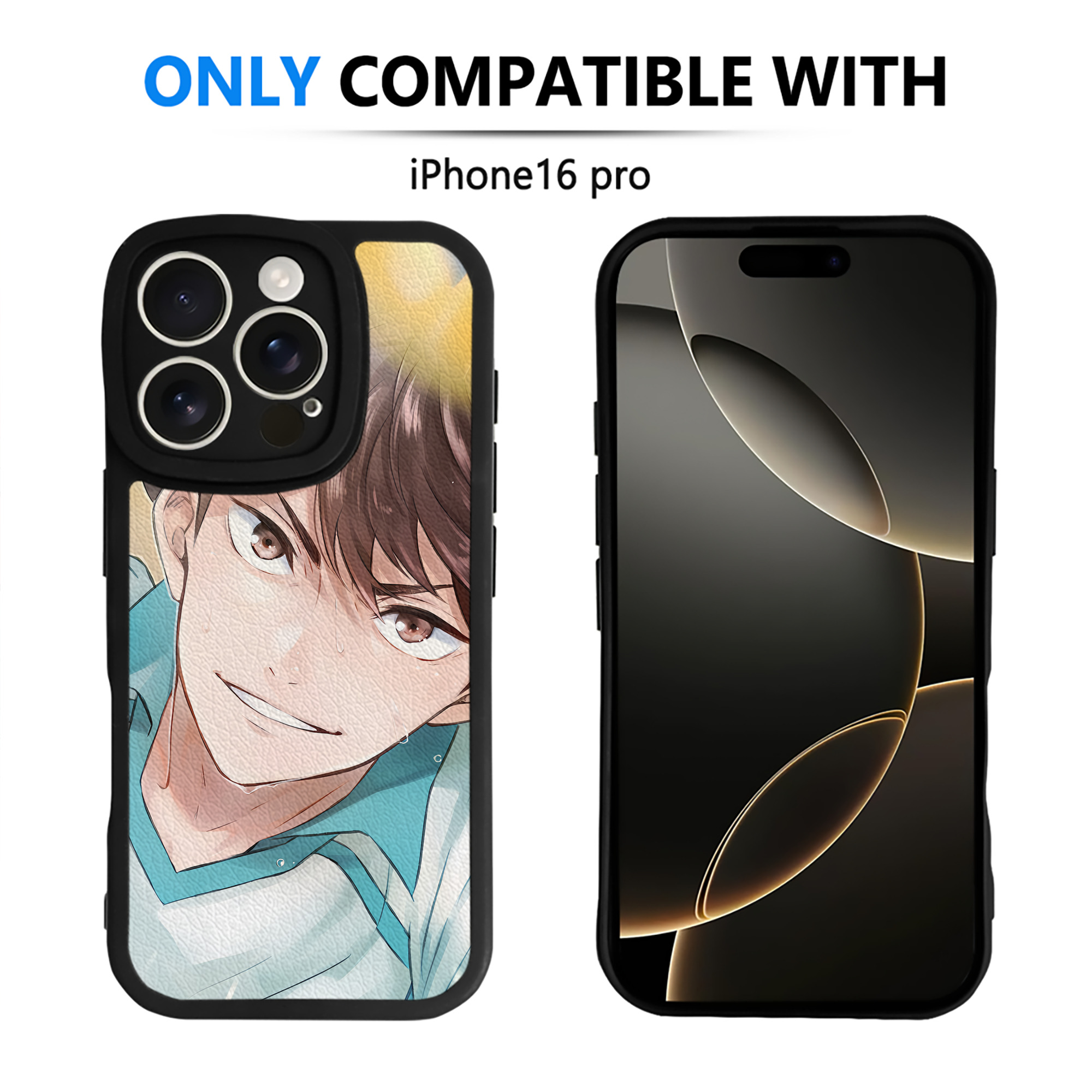 （画像用） ハイキュー!! Haikyu!! 【iPhone 16シリーズ対応】シリコンスマホケース（レザー調） 材質：シリコン